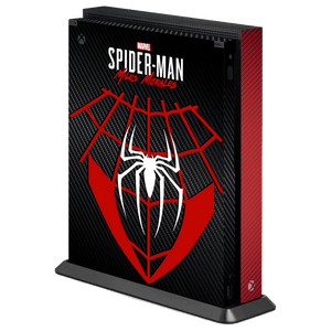 Spider-Man Fibra Carbono Relieve Xbox One X Bundle Skin