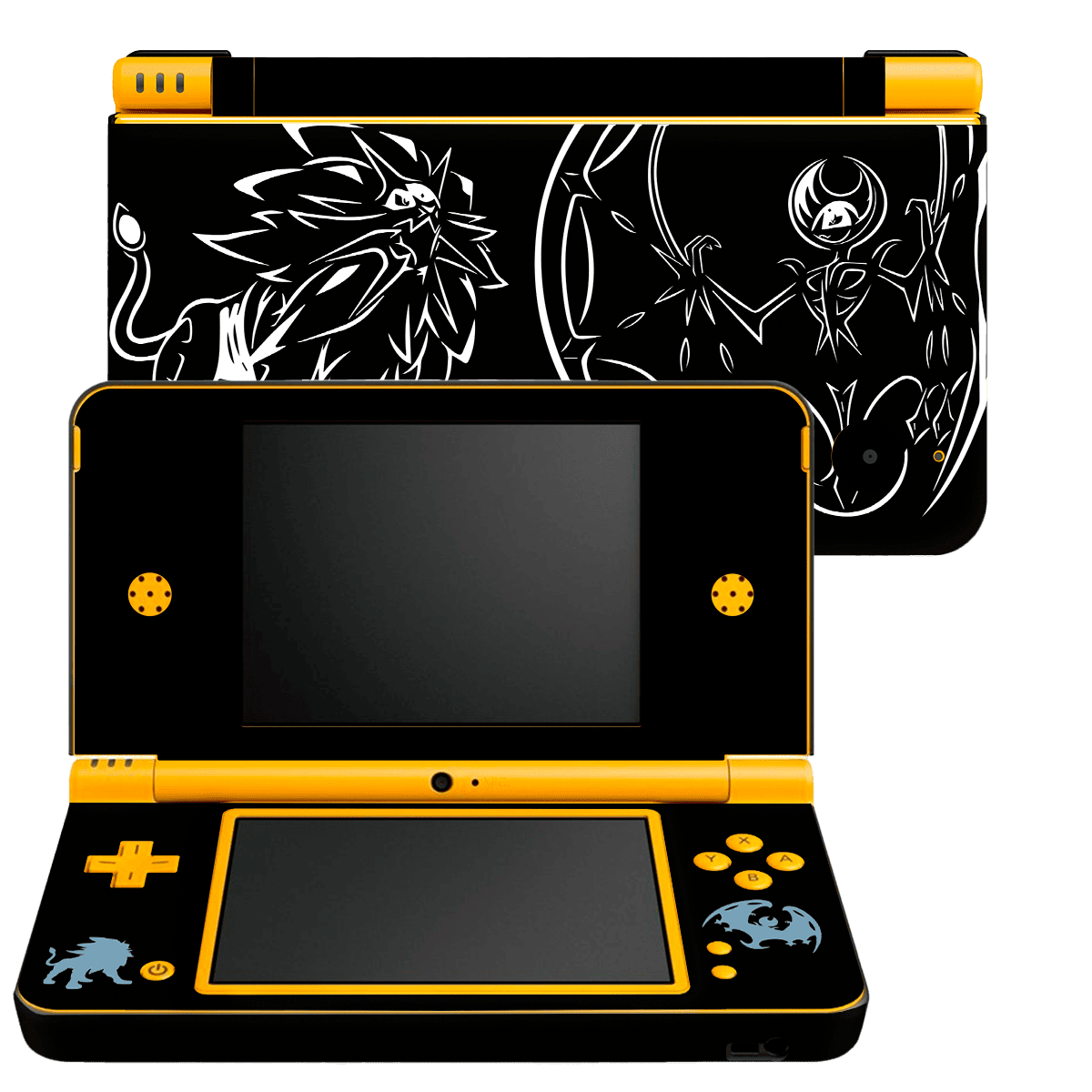 Pokemon Sol & Luna Nintendo DSI XL 2010 Skin