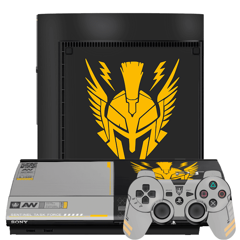 Call of Duty Sentinel Task Force Skin Playstation 3 Super Slim Xonebrand