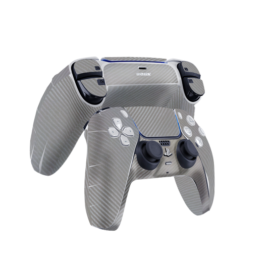 Fibra Carbono Gris Skin Playstation 5 DualSense Full