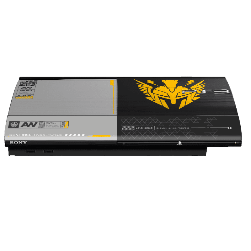 Call of Duty Sentinel Task Force Skin Playstation 3 Super Slim Xonebrand