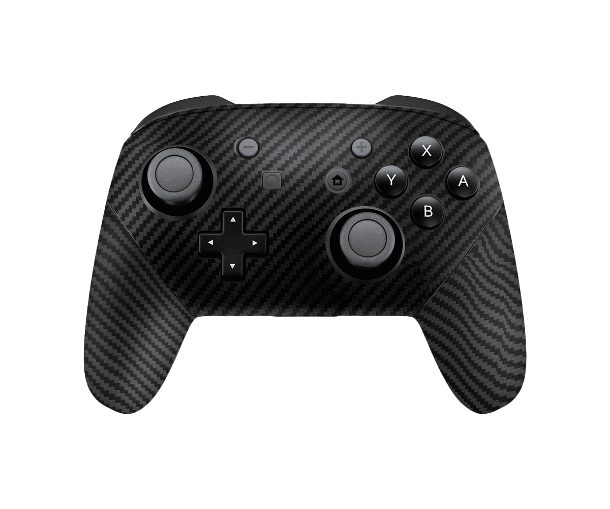 Black Carbon Fiber Skin Nintendo Switch Pro Controller