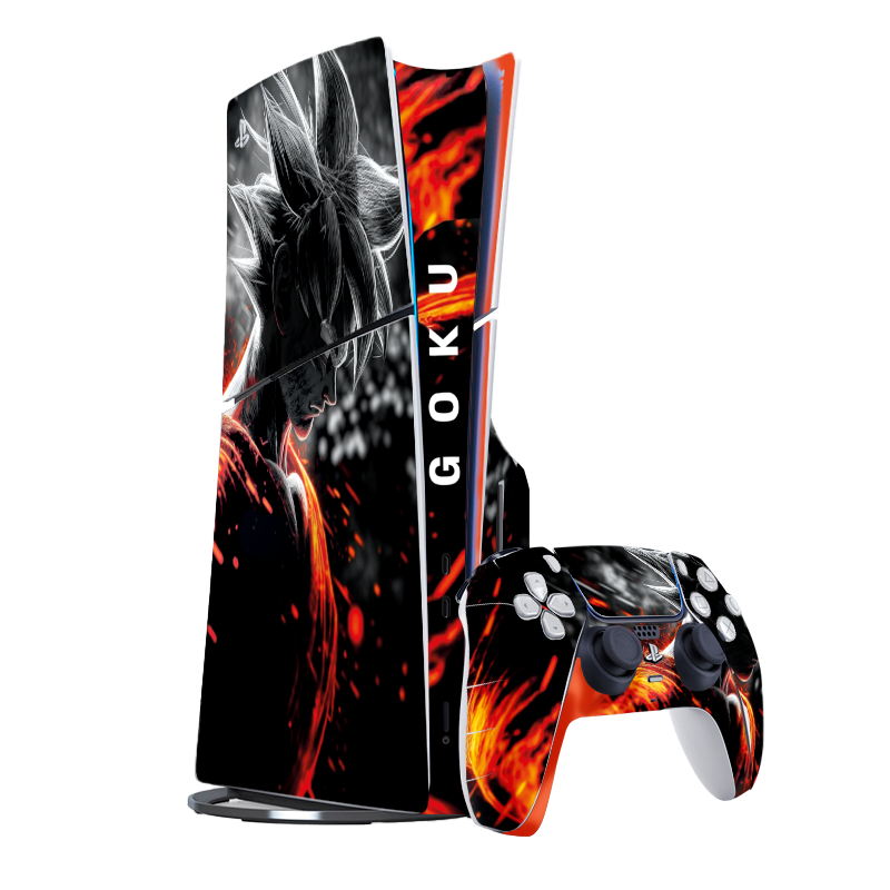 Dragon Ball Goku Skin Playstation 5 Slim Xonebrand