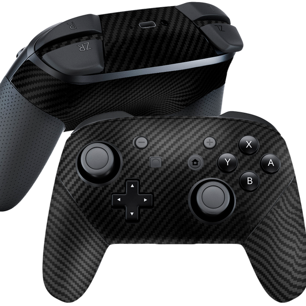 Black Carbon Fiber Skin Nintendo Switch Pro Controller