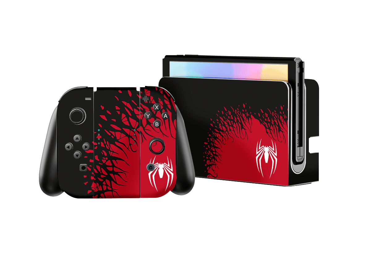 Spiderman 2 Skin Nintendo Switch OLED (2021) Xonebrand