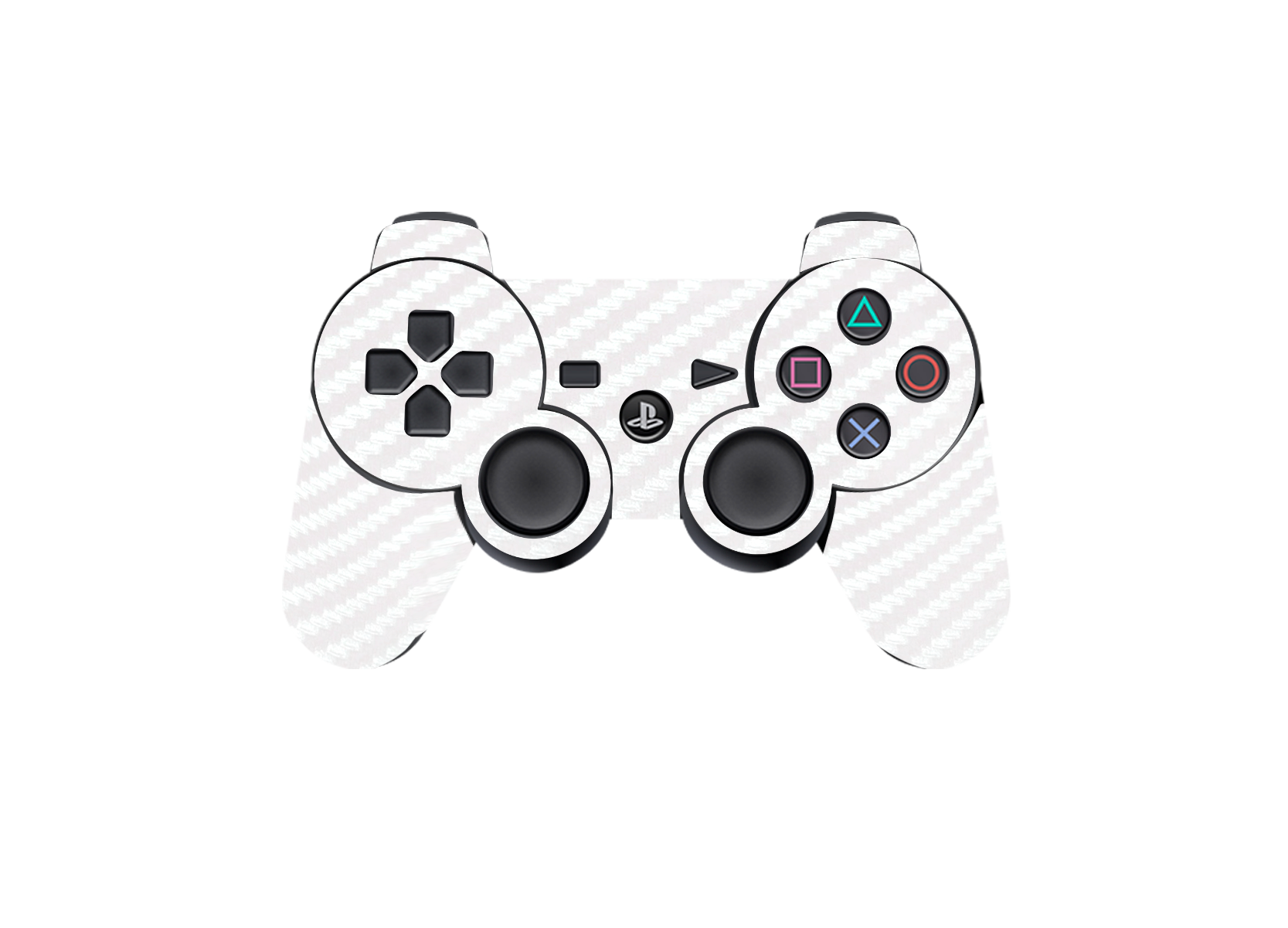 Fibra Carbono Blanco Skin Playstation 3 Fat