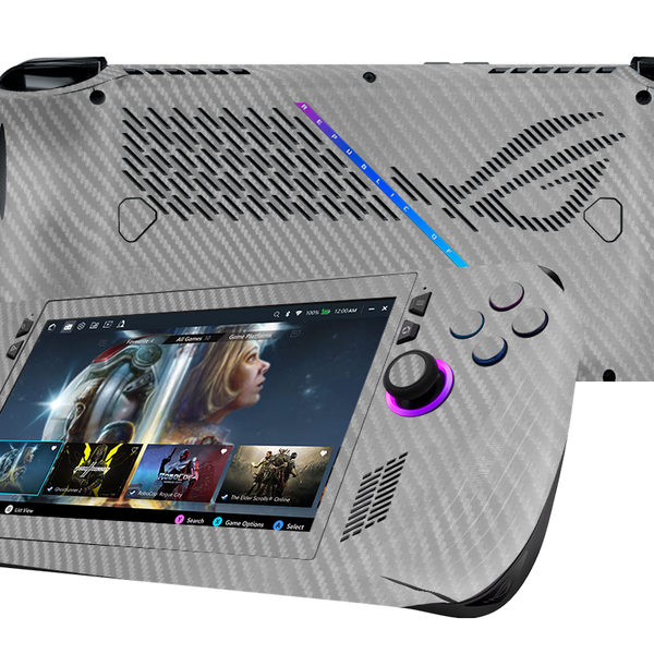 Skin para ASUS Rog Ally X edición Fibra carbono gris – Xonebrand