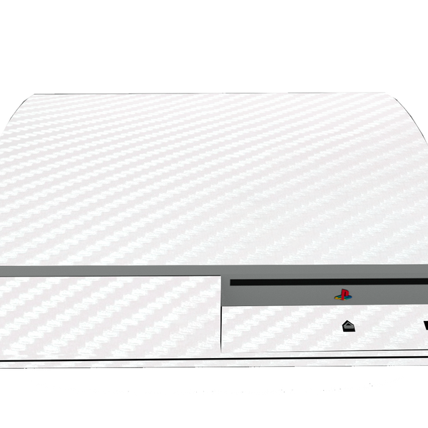 Fibra Carbono Blanco Skin Playstation 3 Fat