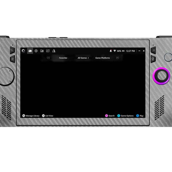 Skin para ASUS Rog Ally X edición Fibra carbono gris – Xonebrand