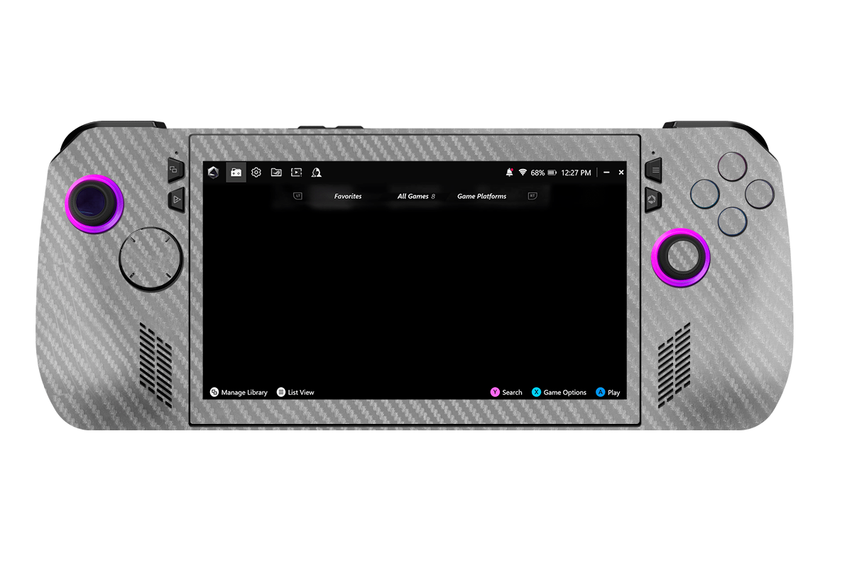 Skin para ASUS Rog Ally X edición Fibra carbono gris – Xonebrand