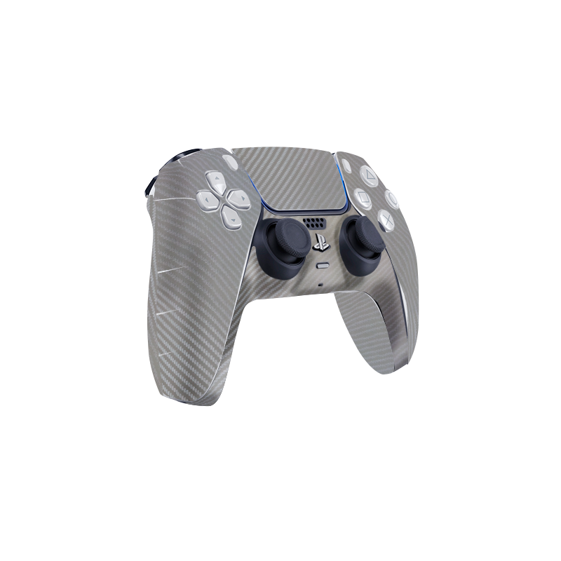 Fibra Carbono Gris Skin Playstation 5 DualSense Full