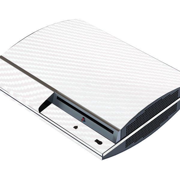 Fibra Carbono Blanco Skin Playstation 3 Fat