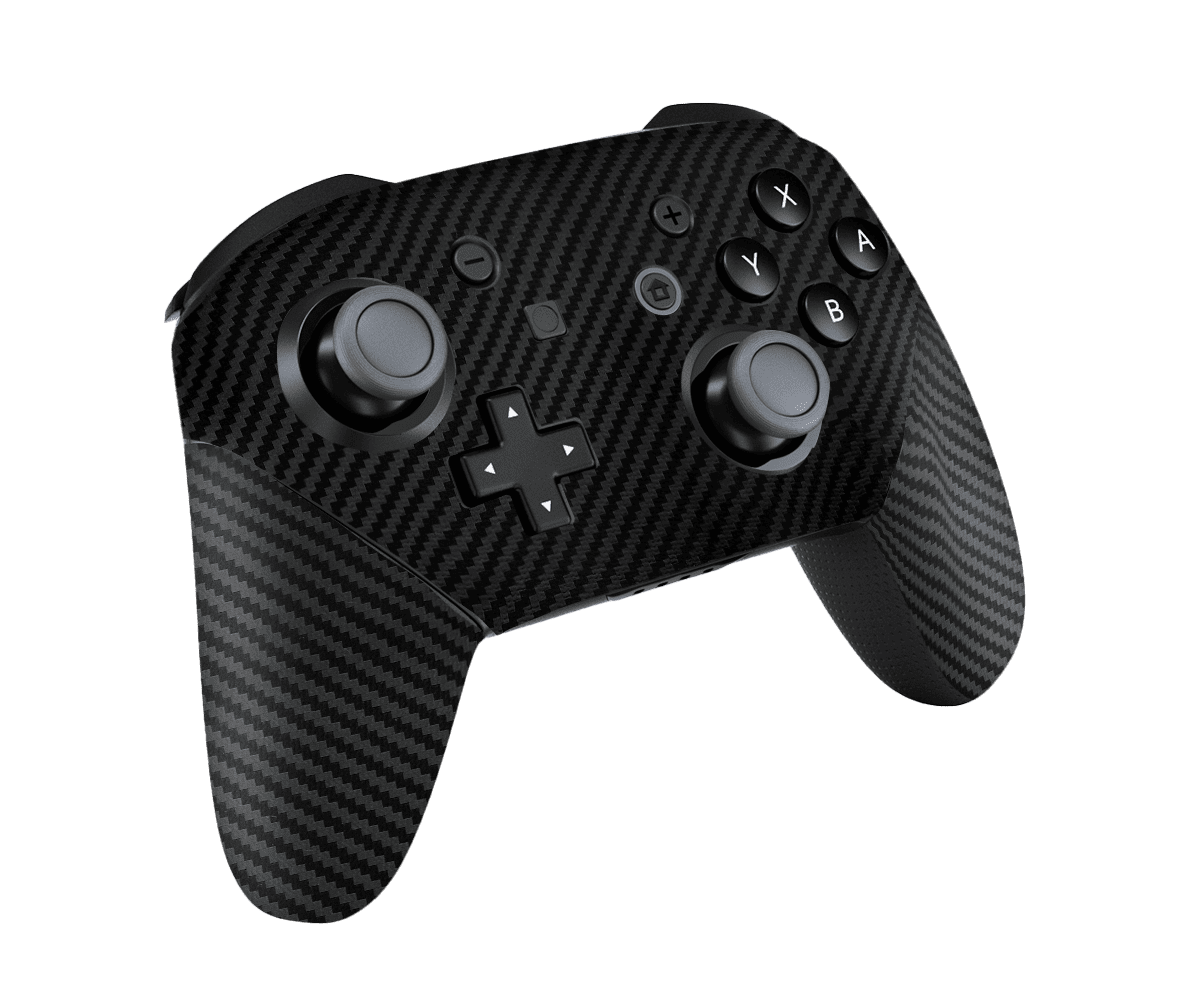Black Carbon Fiber Skin Nintendo Switch Pro Controller