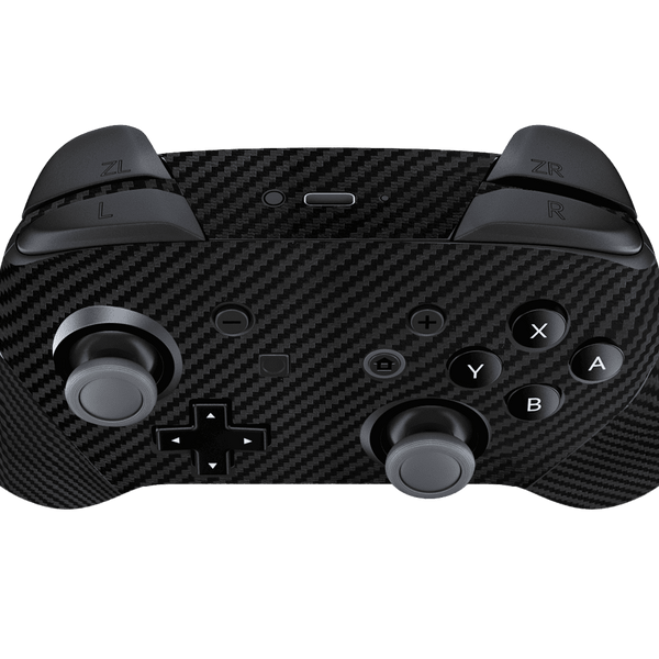 Black Carbon Fiber Skin Nintendo Switch Pro Controller