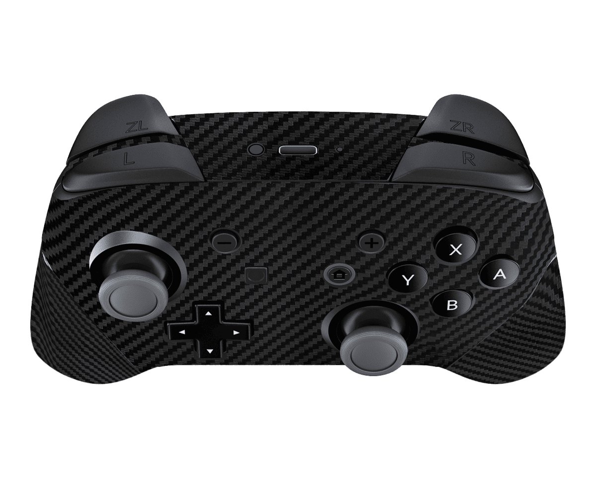 Black Carbon Fiber Skin Nintendo Switch Pro Controller