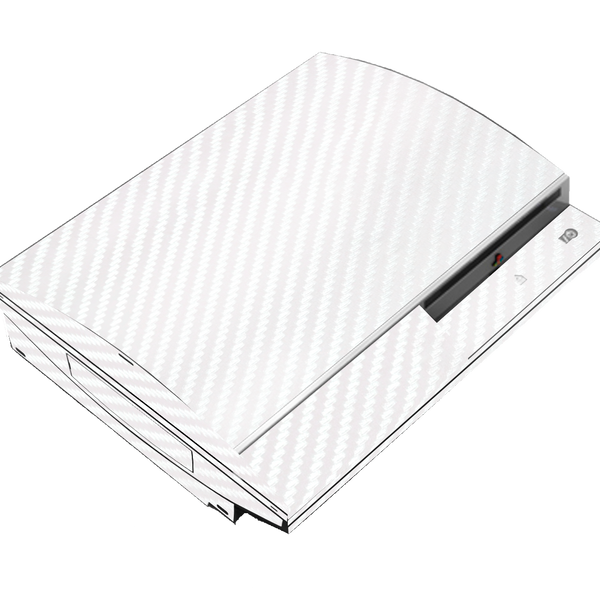 Fibra Carbono Blanco Skin Playstation 3 Fat