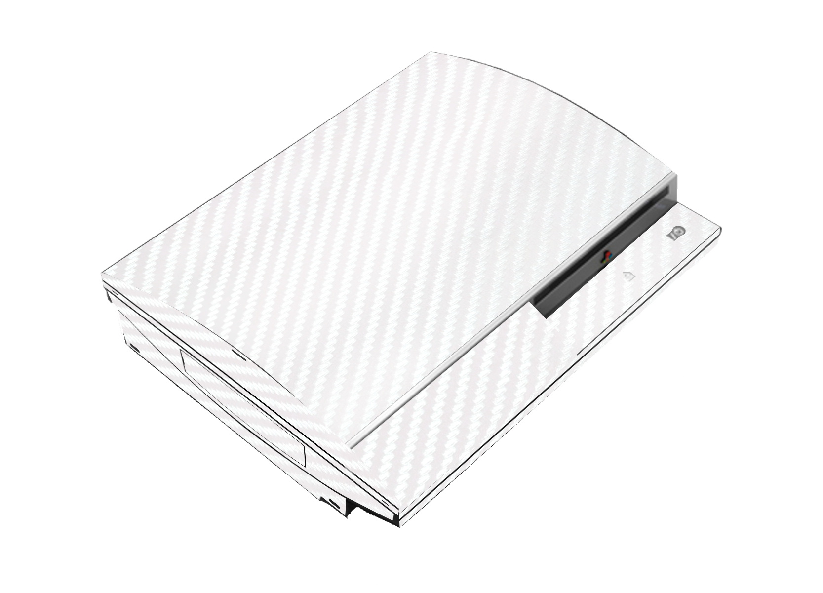 Fibra Carbono Blanco Skin Playstation 3 Fat