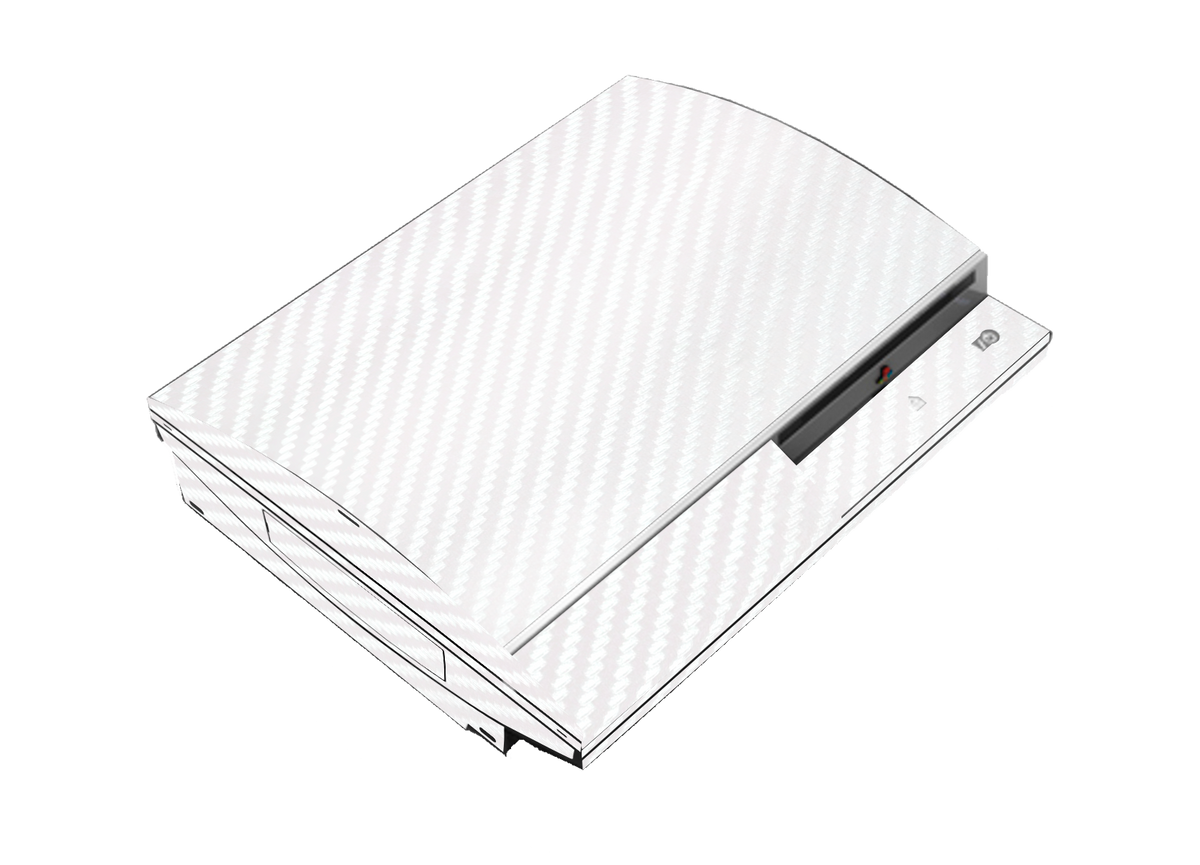 Fibra Carbono Blanco Skin Playstation 3 Fat Xonebrand