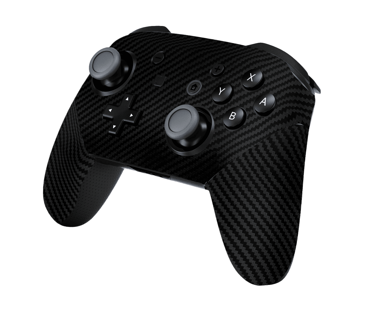 Black Carbon Fiber Skin Nintendo Switch Pro Controller