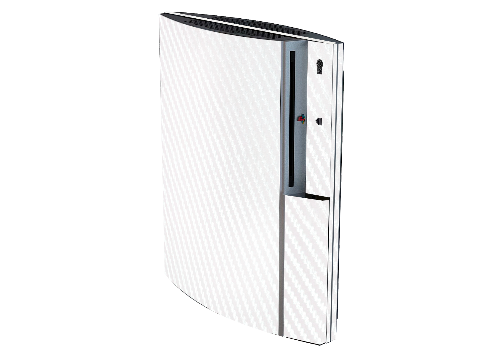 Fibra Carbono Blanco Skin Playstation 3 Fat
