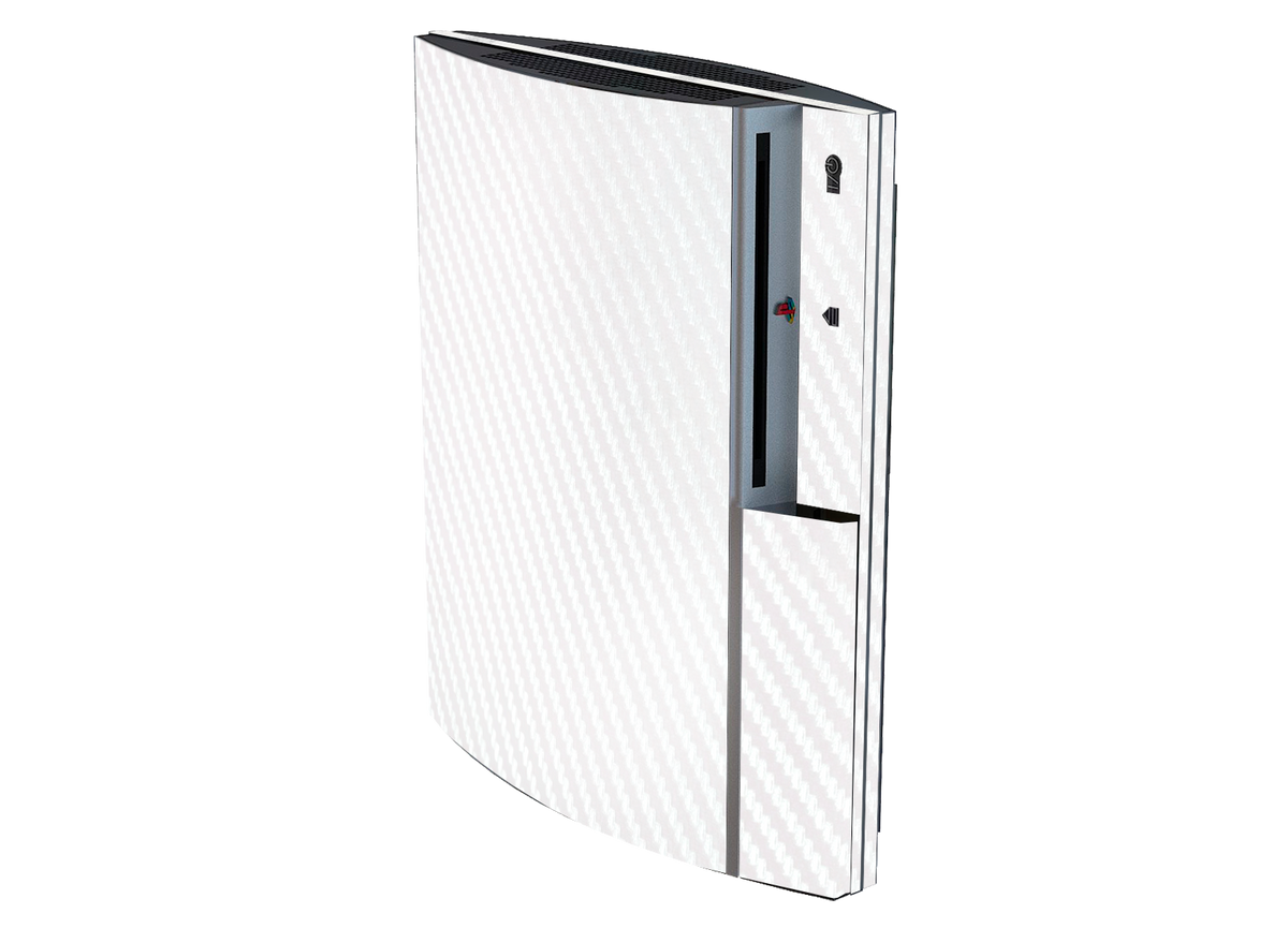 Fibra Carbono Blanco Skin Playstation 3 Fat Xonebrand