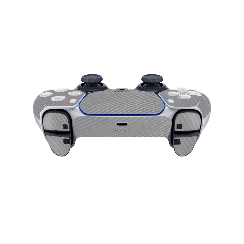 Fibra Carbono Gris Skin Playstation 5 DualSense Full