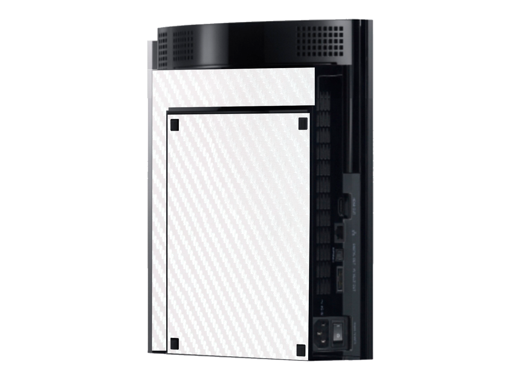 Fibra Carbono Blanco Skin Playstation 3 Fat