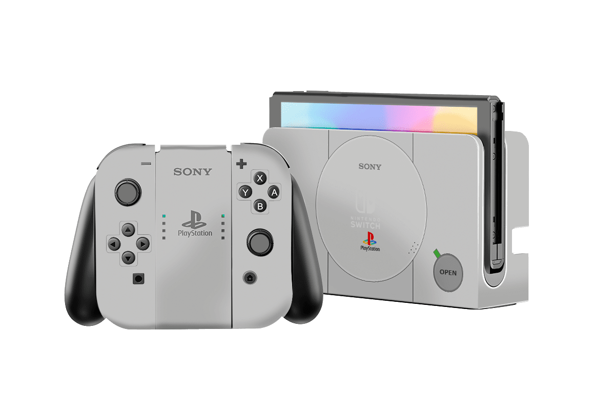 Modelo PS1 Skin Nintendo Switch OLED (2021) Xonebrand