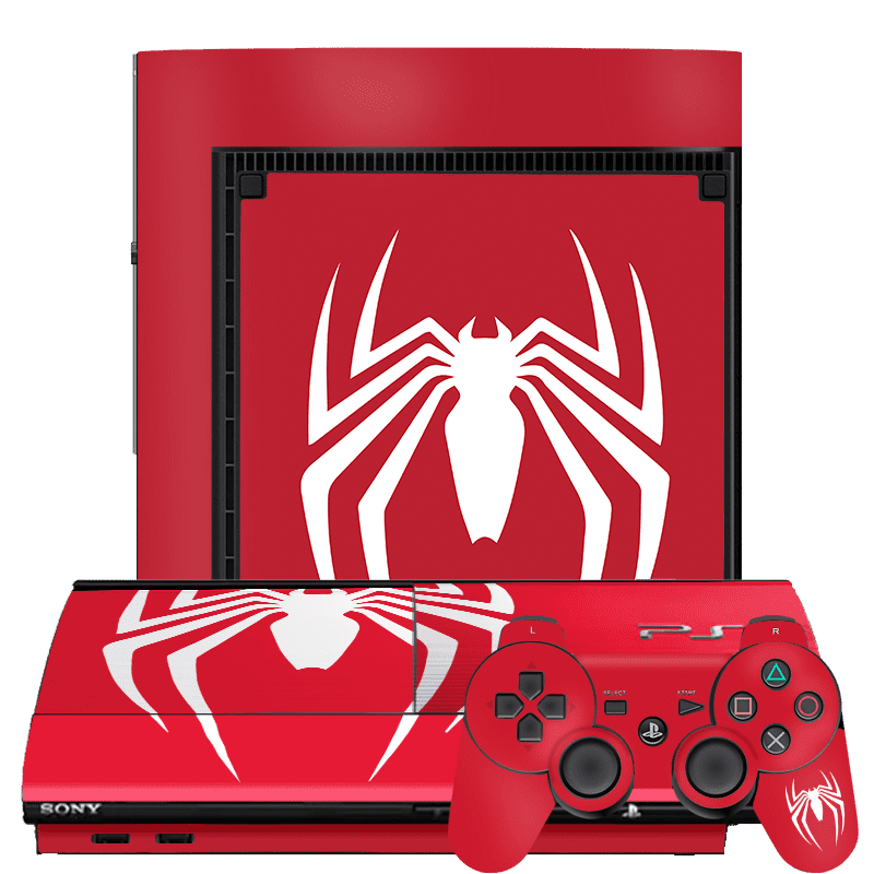 Spiderman Skin Playstation 3 Super Slim Xonebrand