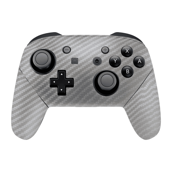 Fibra Carbono Gris Skin Nintendo Switch Pro Controller