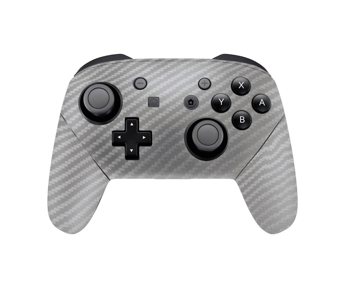 Fibra Carbono Gris Skin Nintendo Switch Pro Controller