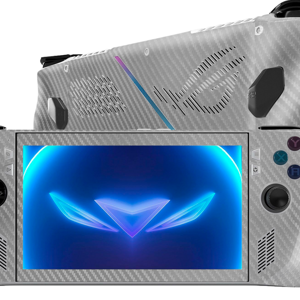 Skin fibra carbono gris para Asus ROG Ally de Xonebrand