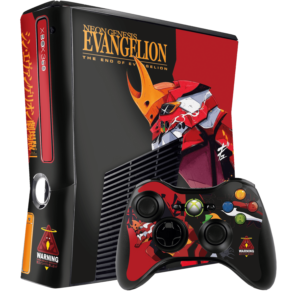 Evangelion eva 02 Skin Xbox 360 Slim Xonebrand