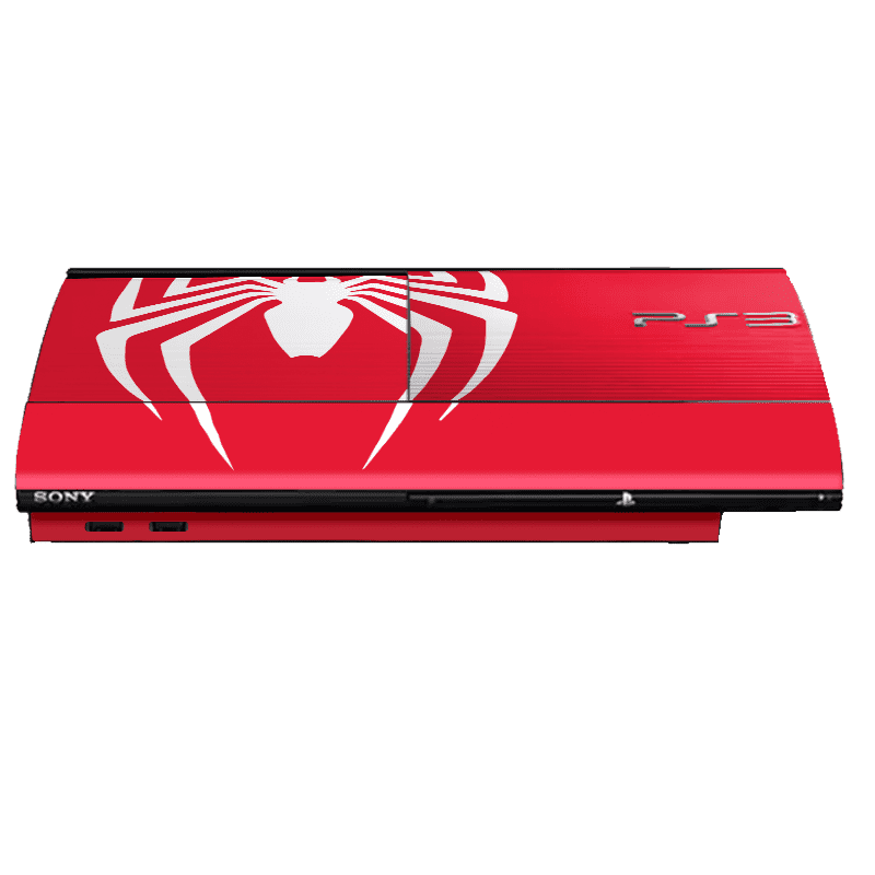 Spiderman Skin Playstation 3 Super Slim Xonebrand