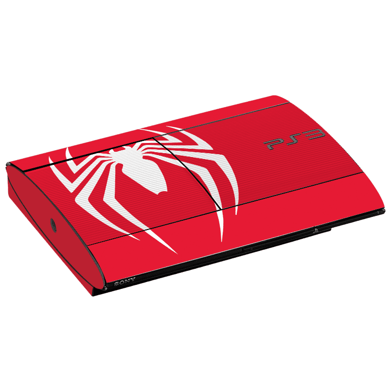 Spiderman Skin Playstation 3 Super Slim Xonebrand