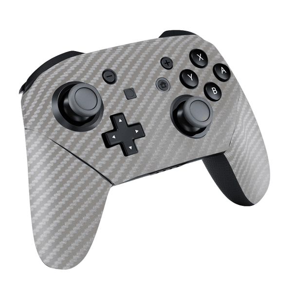 Fibra Carbono Gris Skin Nintendo Switch Pro Controller