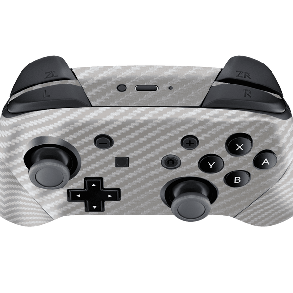 Fibra Carbono Gris Skin Nintendo Switch Pro Controller