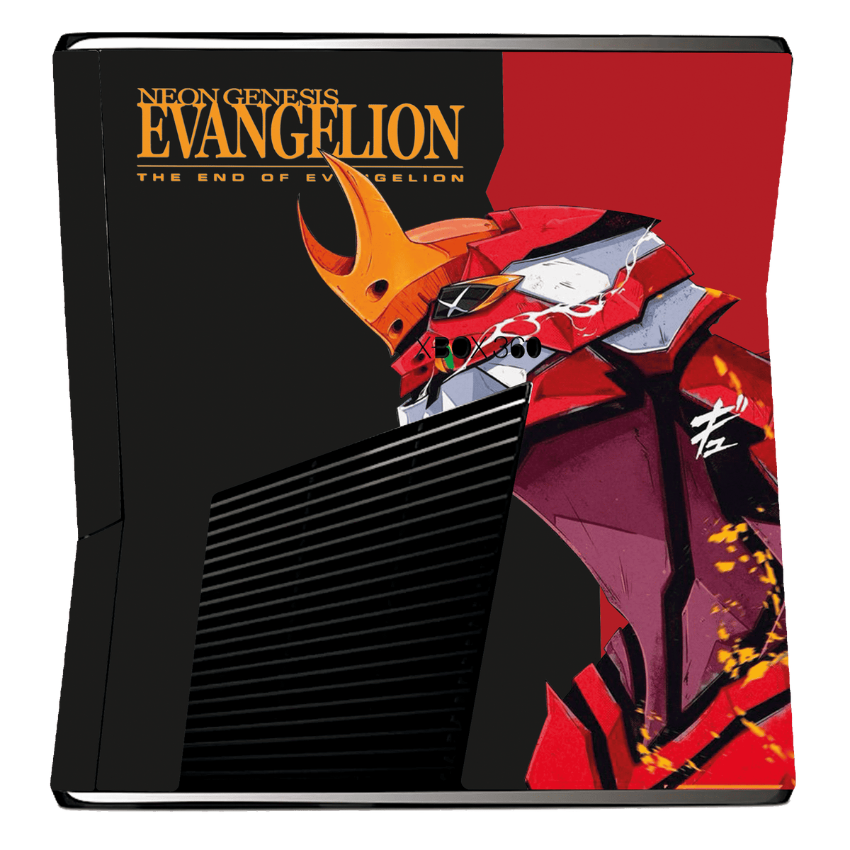 Evangelion eva 02 Skin Xbox 360 Slim Xonebrand