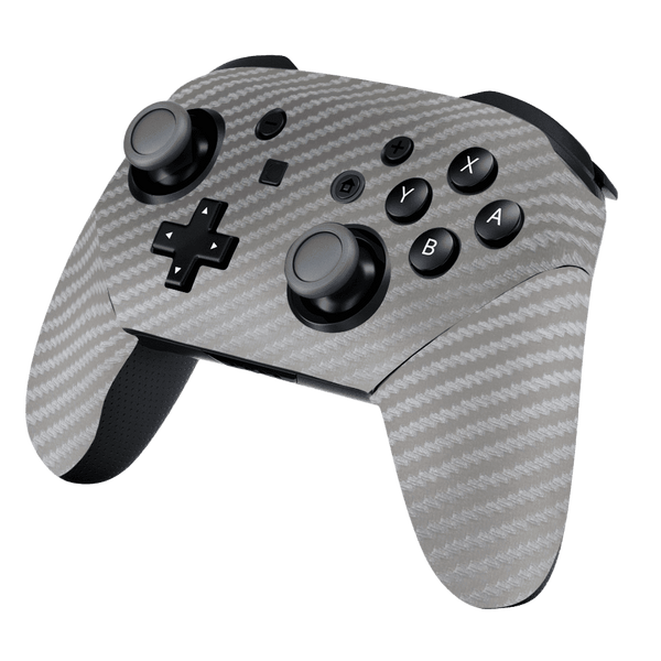 Fibra Carbono Gris Skin Nintendo Switch Pro Controller