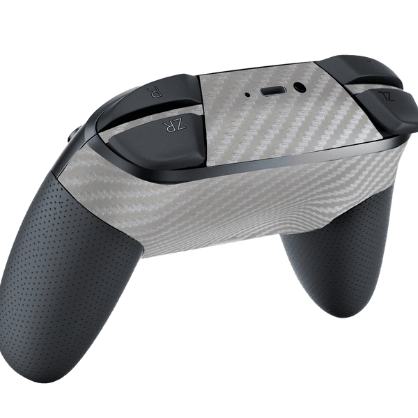 Fibra Carbono Gris Skin Nintendo Switch Pro Controller