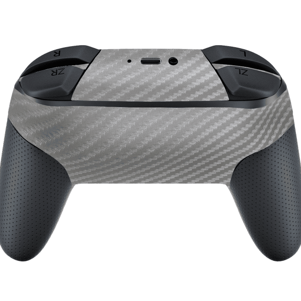 Fibra Carbono Gris Skin Nintendo Switch Pro Controller
