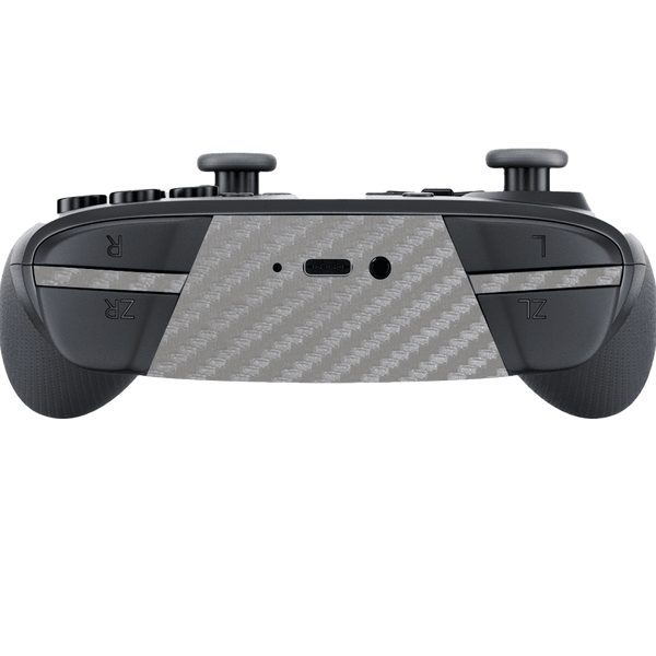 Fibra Carbono Gris Skin Nintendo Switch Pro Controller