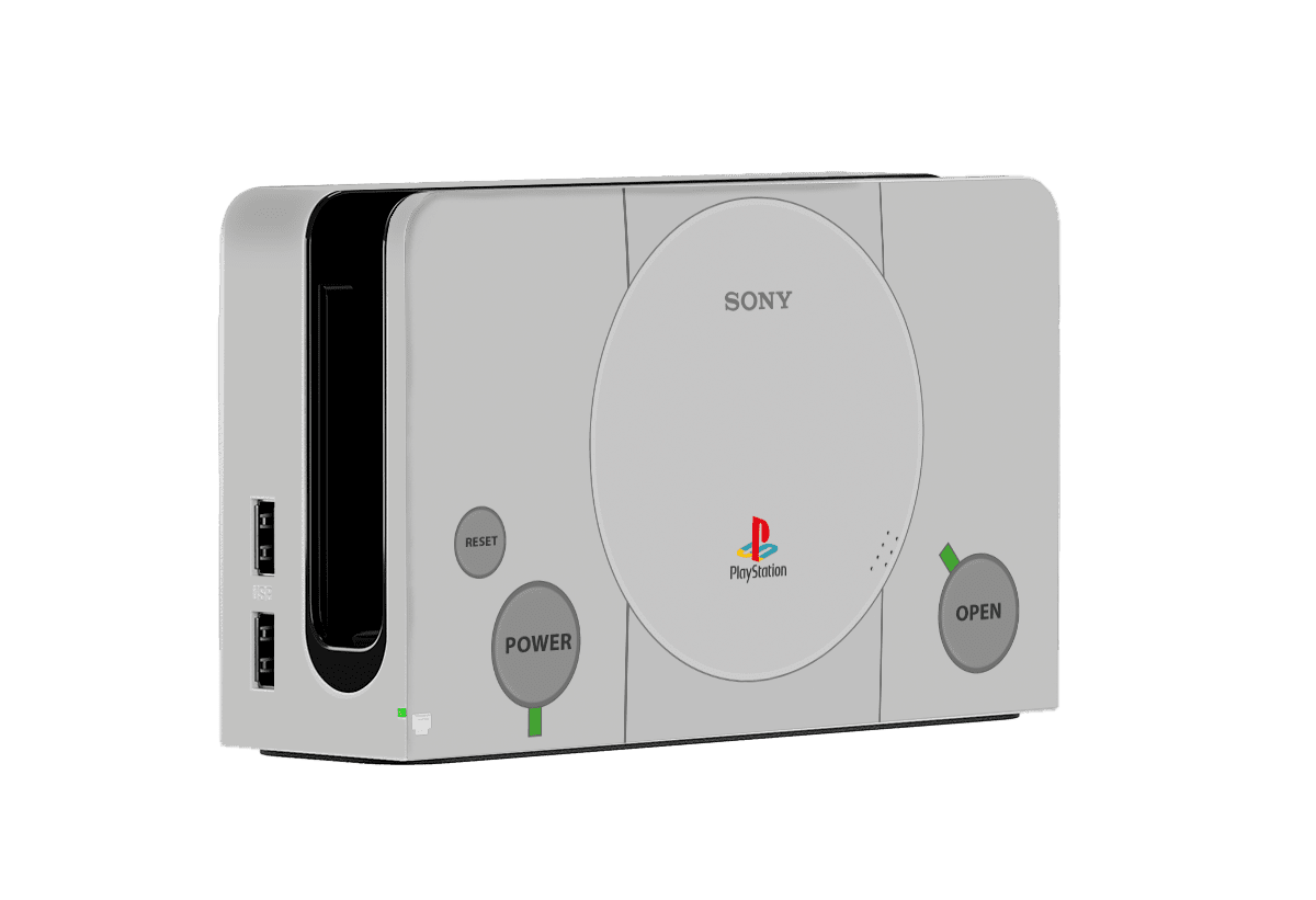 Modelo PS1 Nintendo Switch Oled (2021) Skin