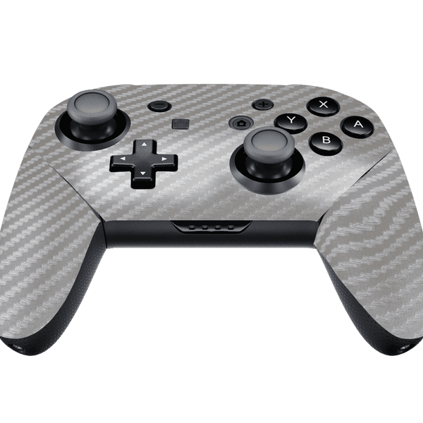 Fibra Carbono Gris Skin Nintendo Switch Pro Controller