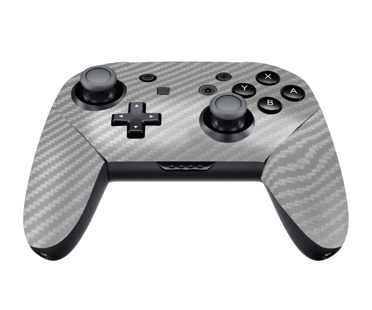 Fibra Carbono Gris Skin Nintendo Switch Pro Controller