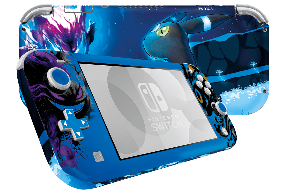 Pokemon Gengar vs Umbreon Skin Nintendo Switch Lite Xonebrand
