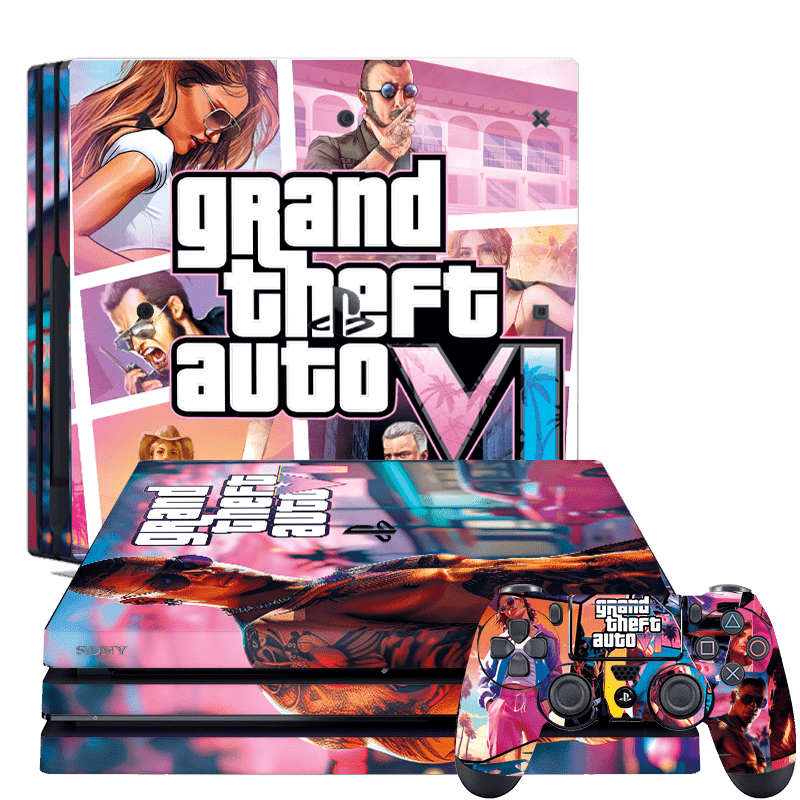 GTA VI Skin Playstation 4 Pro Xonebrand