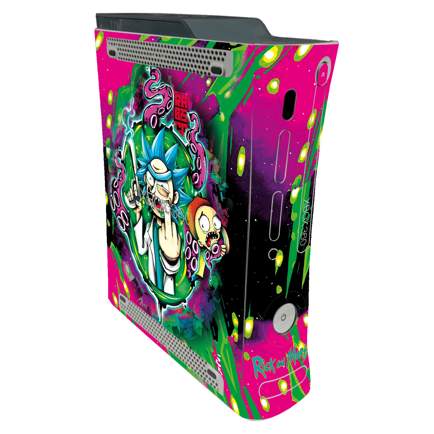 Rick & Morty Xbox 360 Fat Bundle Skin