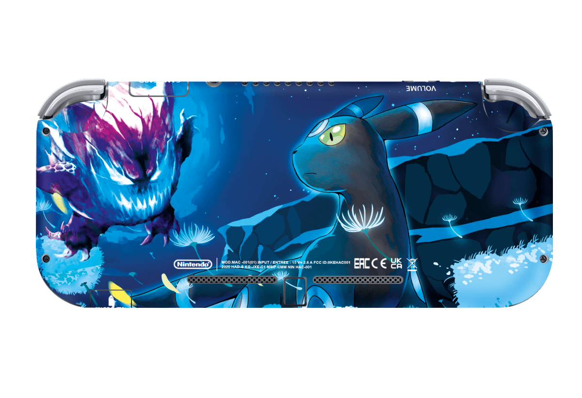 Pokemon Gengar vs Umbreon Skin Nintendo Switch Lite Xonebrand
