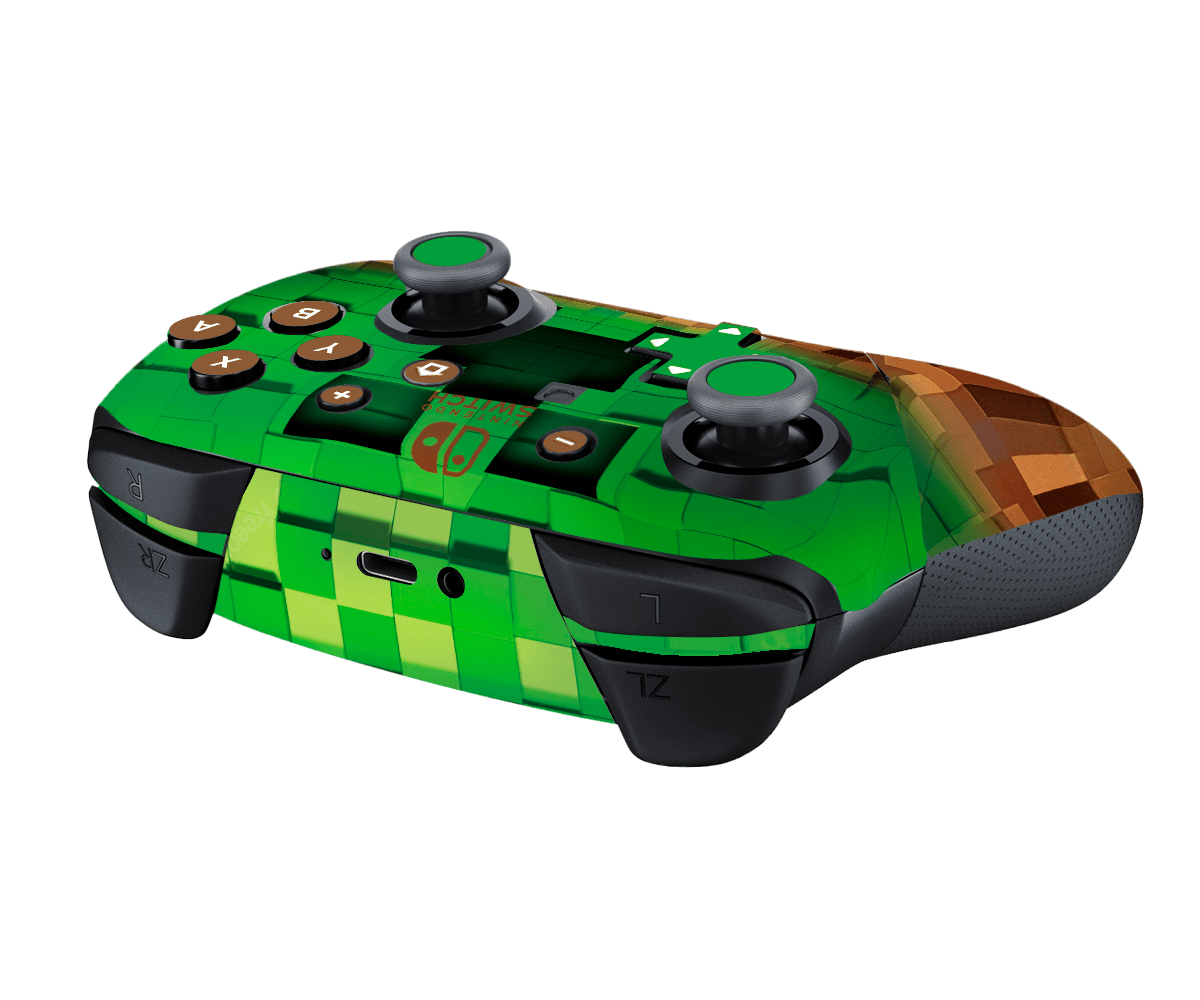 Minecraft Skin Nintendo Switch Pro Controller Xonebrand